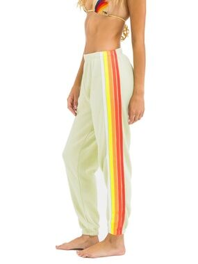 AVN 5 Stripe Sweatpants Lime